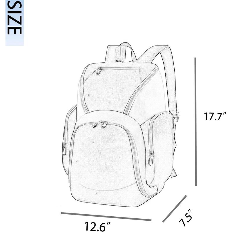 Hamoluxi Basketball Backpack with Separate Ball Holder,Large Sports Bag for Teens Boys