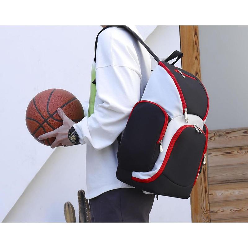 Hamoluxi Basketball Backpack with Separate Ball Holder,Large Sports Bag for Teens Boys