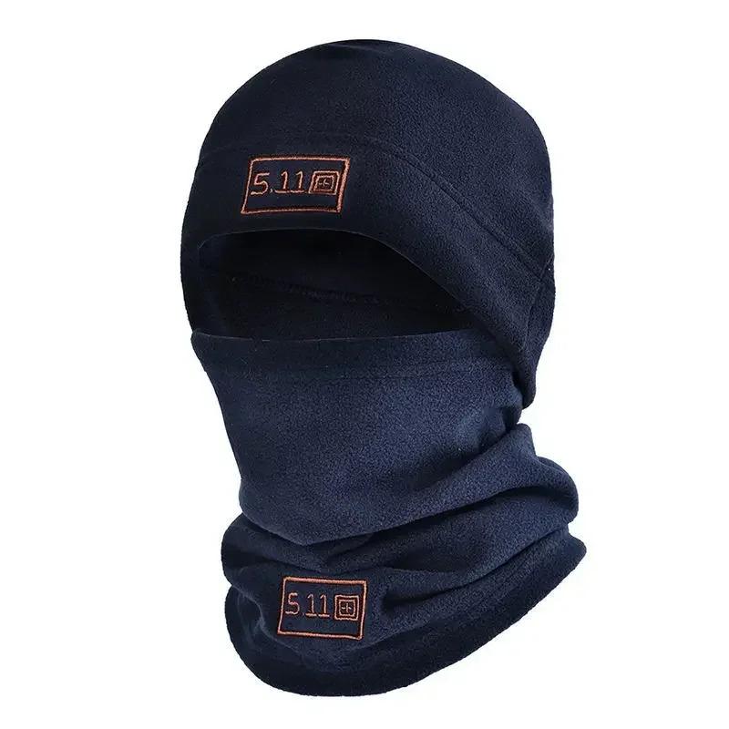 Tactical Fleece Hat&Scarf Set Thermal Head Cover Winter Warm Balaclava Face Mask Sports Cycling Bonnet Neck Protector