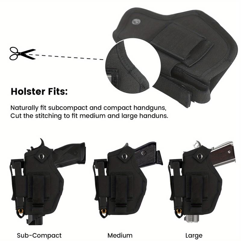 Unisex Holster, 9mm Pistol Holster, IWB Owb Concealed Carrying Pistol Holster, with Cartridge Bag