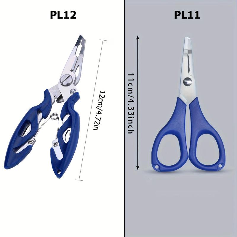 Multifunctional Stainless Steel Fishing Pliers, Portable 2 in 1 Fishing Tool & Cutter, Durable Outdoor Tool for Hunting & Fishing