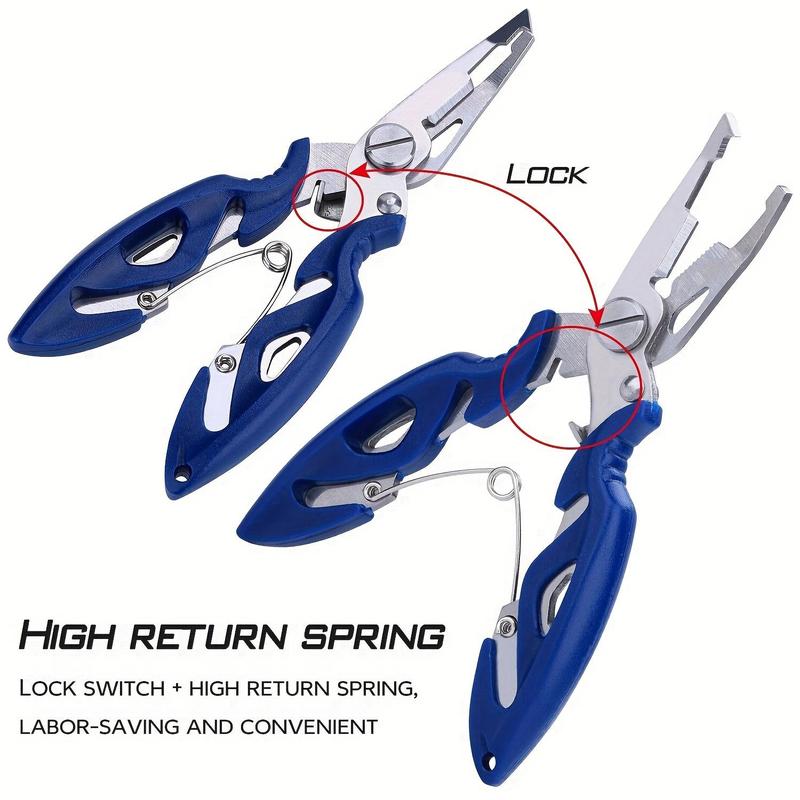 Multifunctional Stainless Steel Fishing Pliers, Portable 2 in 1 Fishing Tool & Cutter, Durable Outdoor Tool for Hunting & Fishing