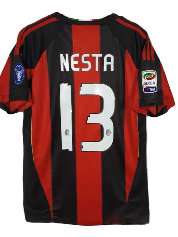 10-11AC Milan home jersey size 22, Kaka size 80, Cristiano Ronaldinho classic retro football jersey customization