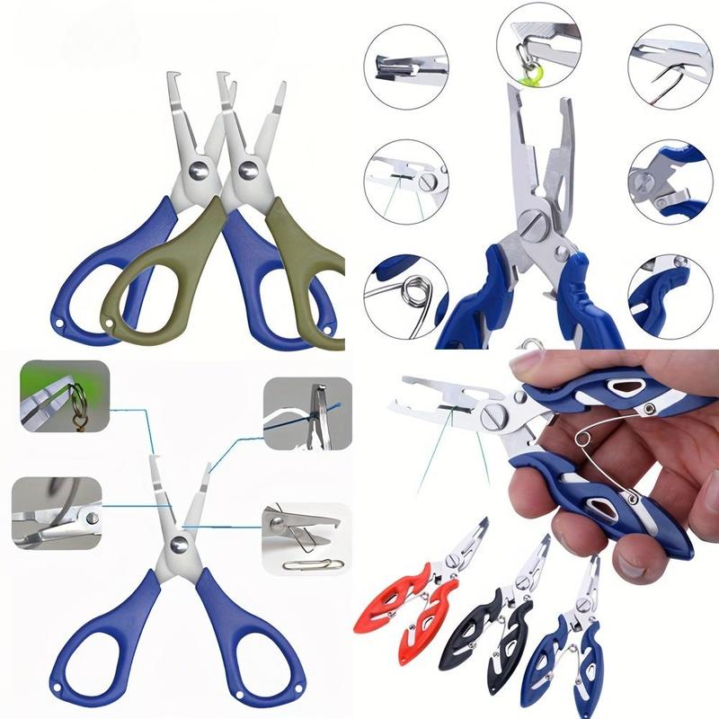 Multifunctional Stainless Steel Fishing Pliers, Portable 2 in 1 Fishing Tool & Cutter, Durable Outdoor Tool for Hunting & Fishing