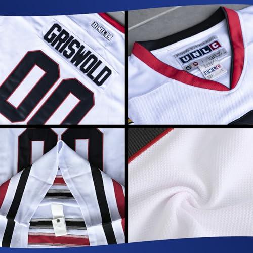 Griswold #00 Movie Hockey Jersey – Stitched Letters and Numbers S-5XL Authentic Fabs Apparel