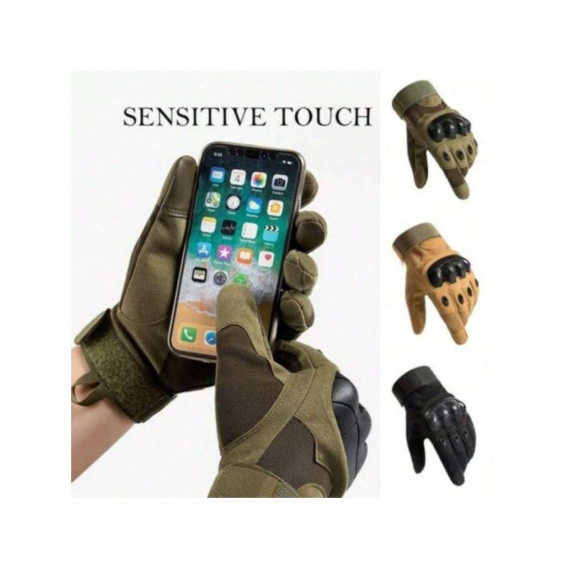 Tactical Gloves For Men, Touchscreen Motorcycle Gloves With Hard Shell & Anti Slip Padding For Sports Motorcycle Cycling Tactical Airsoft Paintball Hunting Hiking Camping Climbing