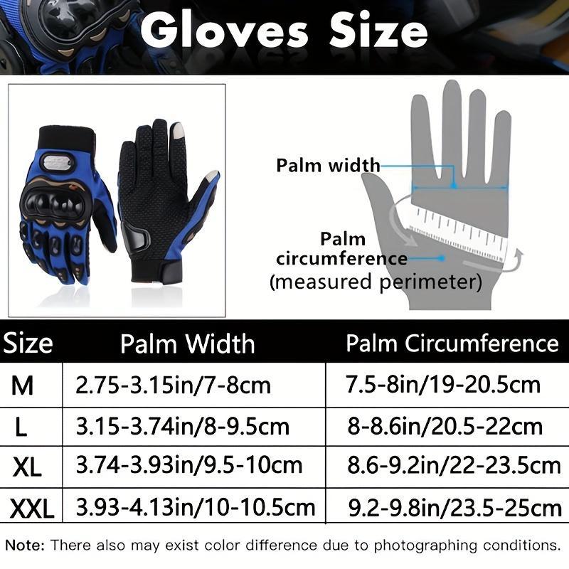 Motorcycle Full Finger Gloves, 1 Pair Breathable Touch Screen Gloves, Motorcycle Riding Gloves, Outdoor Cycling Gloves For Men & Women