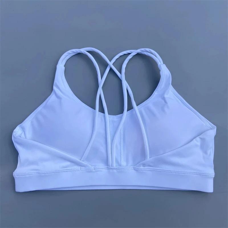 Solid Color soft high strength Women Fitness Bra Tight Sport Top Comprehensive Training Gym Yoga Underwear Tight With Chest Pad