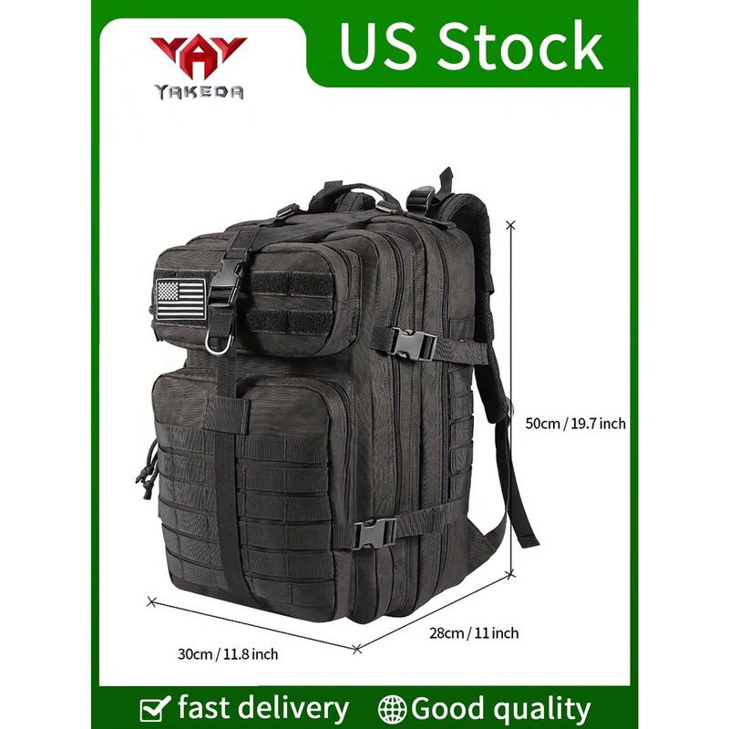 45L Large Capacity Outdoor Sports Backpack, Commuter Rucksack, Water-Resistant & Wear-Resistant, Multiple Compartment Pockets