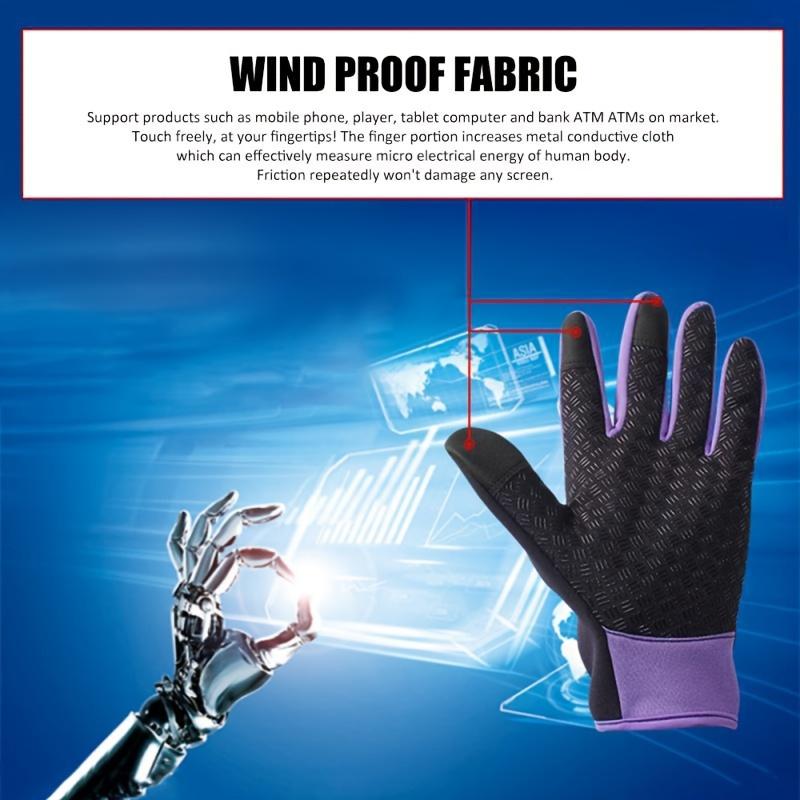 Thermal Winter Gloves - Waterproof, Touch Screen, Anti-Slip, Windproof, and Warm for Outdoor Sports, Cycling, Motorcycle Riding, Skiing, and Cold Weather Activities Down to -30°C -22°F