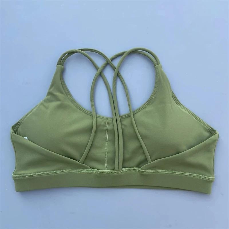 Solid Color soft high strength Women Fitness Bra Tight Sport Top Comprehensive Training Gym Yoga Underwear Tight With Chest Pad