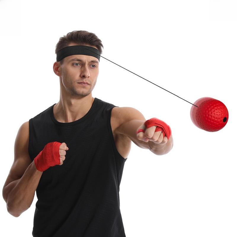 Head-Mounted Boxing Reaction Ball Decompression Vent Ball Magic Speed Ball Adult and Children Training Fitness Entertainment Home