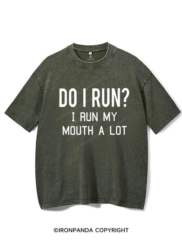 I RUN MY MOUTH Vintage Gym Shirt, Gym T-Shirt, Fitness T-Shirt, Gift For Gymer