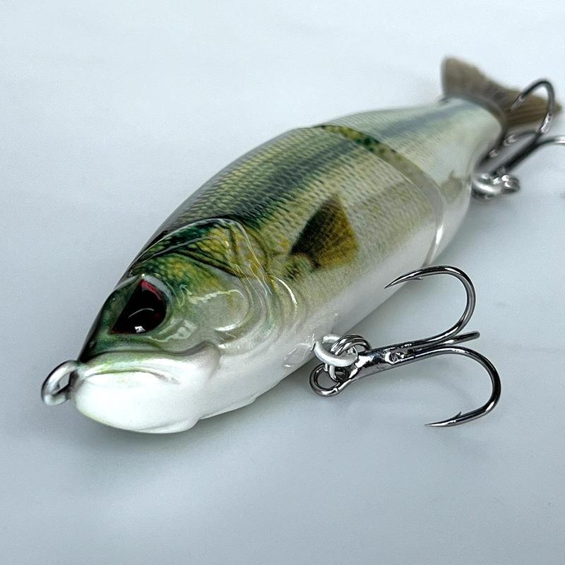 Artificial Fishing Lure, Multi Jointed Swimbait with Hook, Lifelike Fishing Lure, Fishing Tackle, Outdoor Fishing Accessories