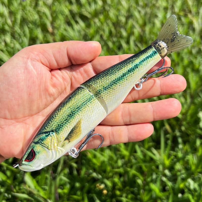 Artificial Fishing Lure, Multi Jointed Swimbait with Hook, Lifelike Fishing Lure, Fishing Tackle, Outdoor Fishing Accessories