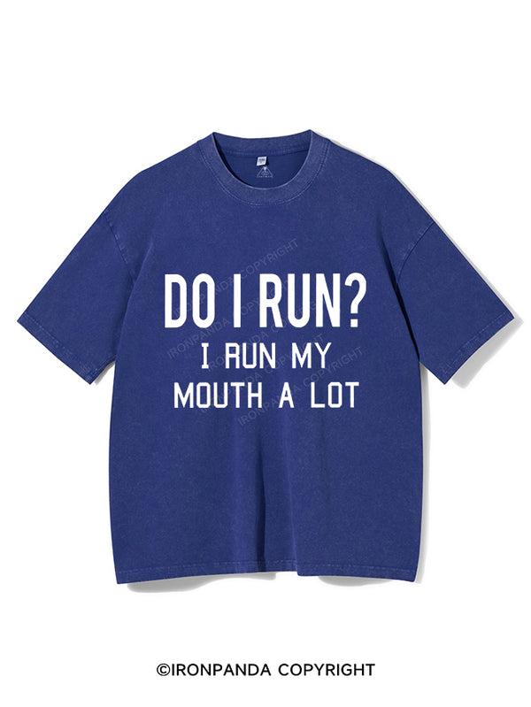 I RUN MY MOUTH Vintage Gym Shirt, Gym T-Shirt, Fitness T-Shirt, Gift For Gymer