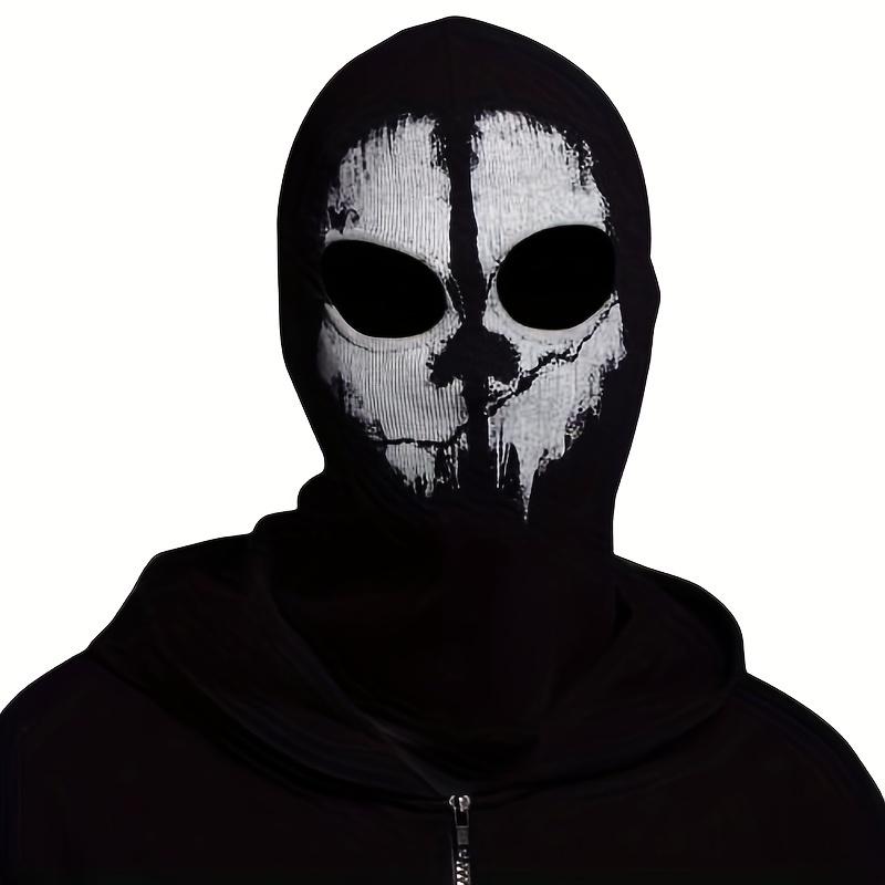 1pc Ghost Skull Balaclava Face Mask - Ultimate Windproof, UV, Sun, and Dust Protection for Outdoor Sports and Halloween Costumes - Ideal for Cycling, Motorcycle Riding, Tactical Activities, and Cold Weather Conditions