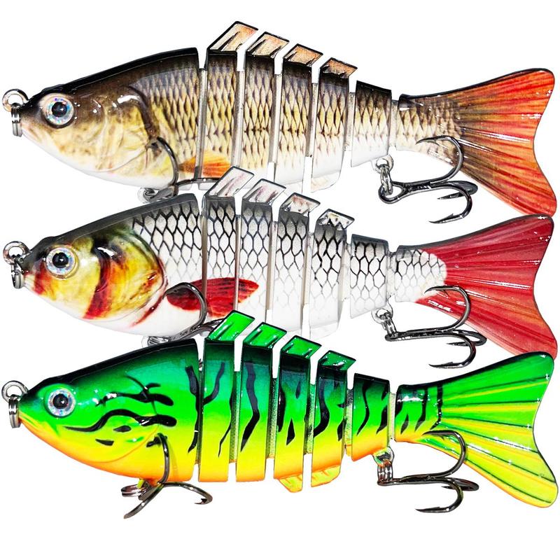 Artificial Fishing Lure, Multi-section Swim Bait, Slow Sinking Fishing Lure, Fishing Tackle, Outdoor Fishing Accessories