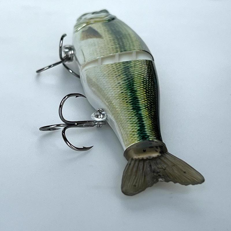 Artificial Fishing Lure, Multi Jointed Swimbait with Hook, Lifelike Fishing Lure, Fishing Tackle, Outdoor Fishing Accessories