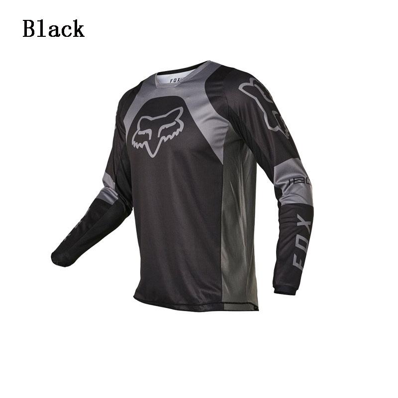 Fox Long Sleeve Racing T-Shirt Men's Outdoor Sports Long Sleeve Crew Neck T-Shirt, Hot Casual Fashion for Mens Short Sleeve Shirts, Jersey Men