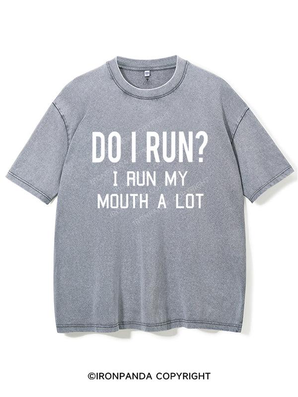 I RUN MY MOUTH Vintage Gym Shirt, Gym T-Shirt, Fitness T-Shirt, Gift For Gymer