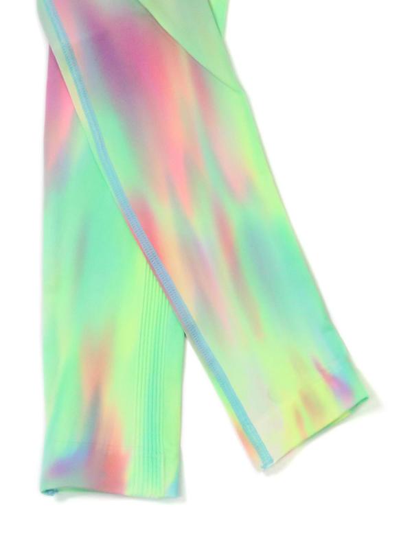 Women's Tie Dye Print High Waist Sports Tummy Control Leggings, Casual Comfy Breathable Seamless Skinny Pants for Yoga Gym Workout Running, Ladies Sportswear for All Seasons