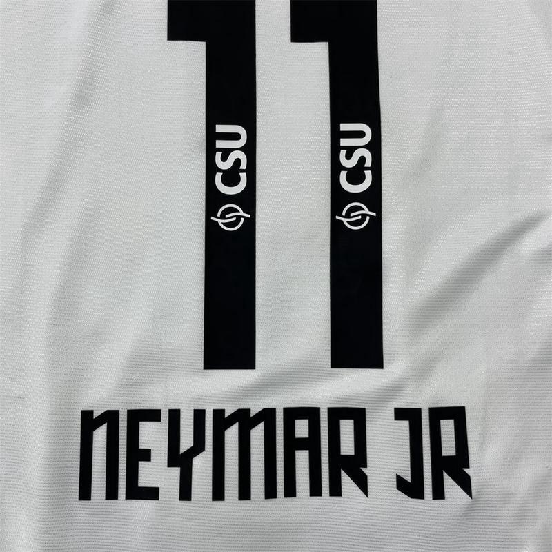 11-12 FC Home Short Sleeve Jersey NO.11 Neymar Retro Soccer Jersey White Fans Version