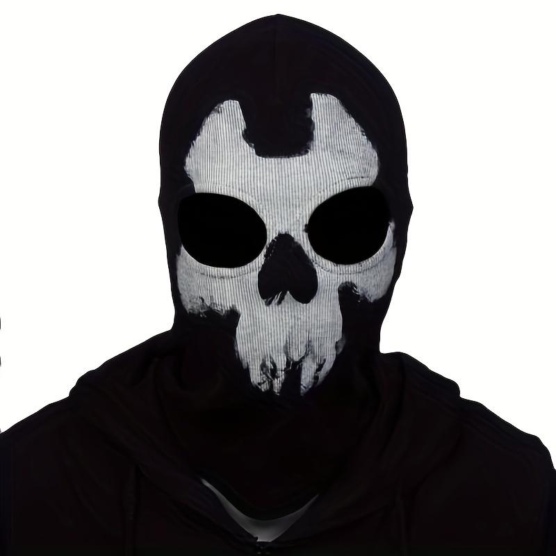 1pc Ghost Skull Balaclava Face Mask - Ultimate Windproof, UV, Sun, and Dust Protection for Outdoor Sports and Halloween Costumes - Ideal for Cycling, Motorcycle Riding, Tactical Activities, and Cold Weather Conditions