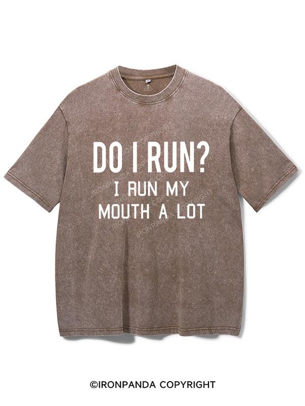 I RUN MY MOUTH Vintage Gym Shirt, Gym T-Shirt, Fitness T-Shirt, Gift For Gymer