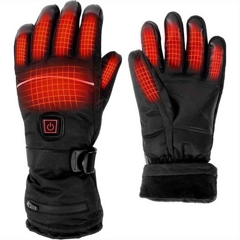 Heated Fishing Gloves, Touch Screen Heated Gloves, Outdoor Sports Gloves for Fishing, Cycling, Skiing, Hiking, Hunting