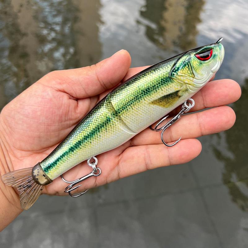 Artificial Fishing Lure, Multi Jointed Swimbait with Hook, Lifelike Fishing Lure, Fishing Tackle, Outdoor Fishing Accessories