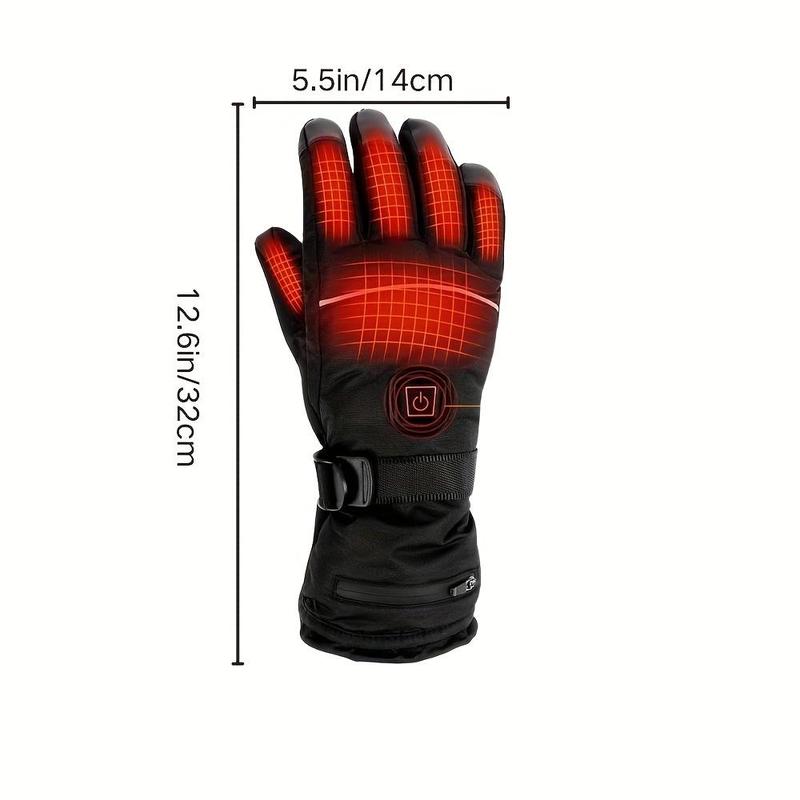 Heated Fishing Gloves, Touch Screen Heated Gloves, Outdoor Sports Gloves for Fishing, Cycling, Skiing, Hiking, Hunting