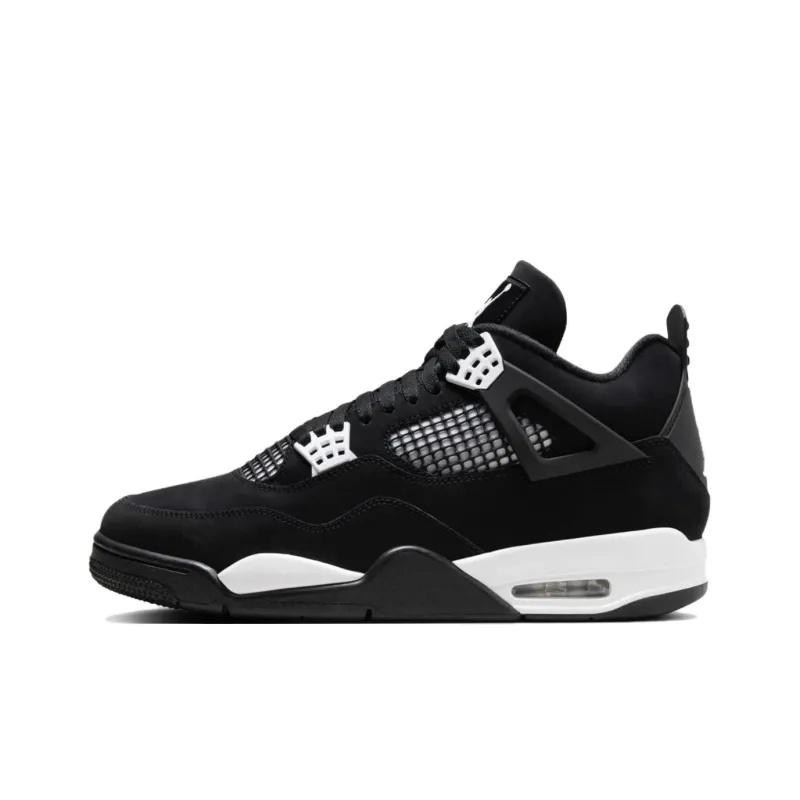 Jordan 4 explosive White Thunder trendy and fashionable retro sports shoes, anti slip, wear-resistant, shock-absorbing, versatile basketball shoes Sneaker Customization Winter Bestsellers