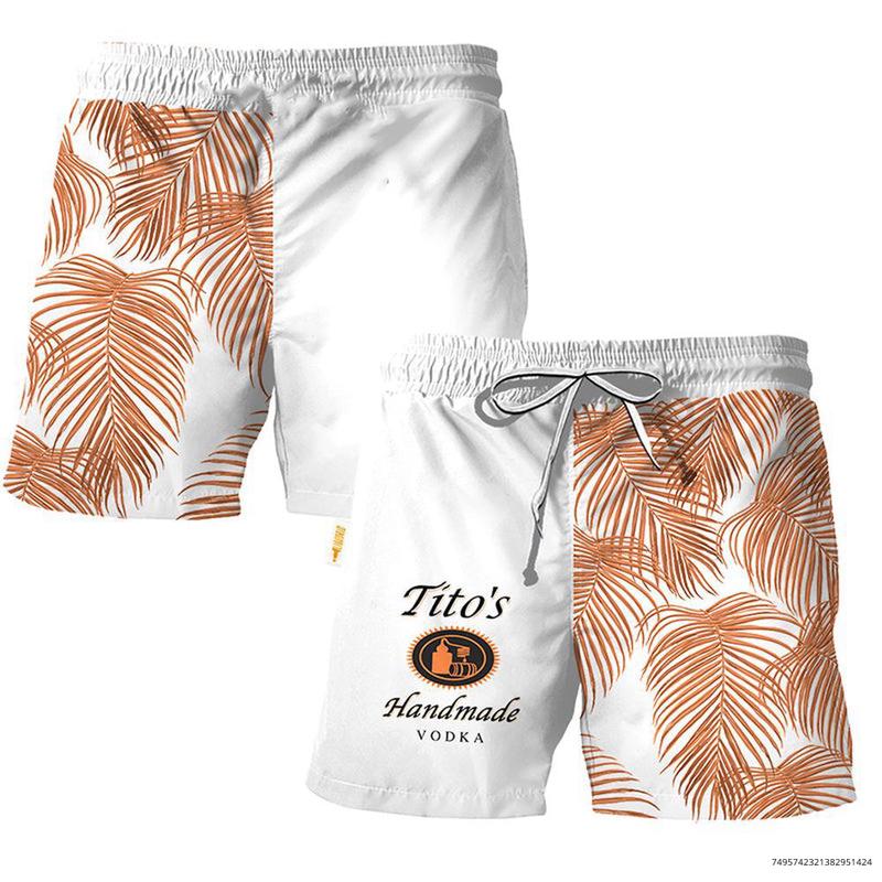 Tito's Tropical Fern Swim Trunks, Hawaiian Short3D For Men