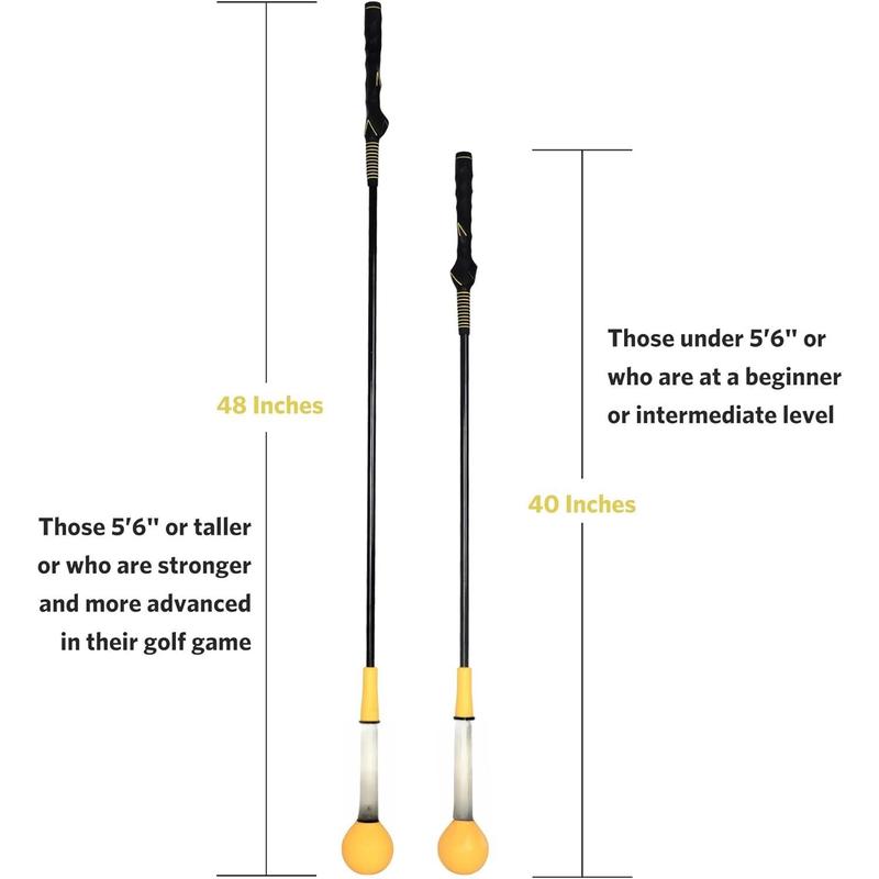 Golf Swing Trainer Aid - Golf Training aid with Golf Grip Trainer Golf Training Equipment Power Flex Golf Swing Training aid for Strength,Balance, and Tempo Golf Swing Speed Trainer