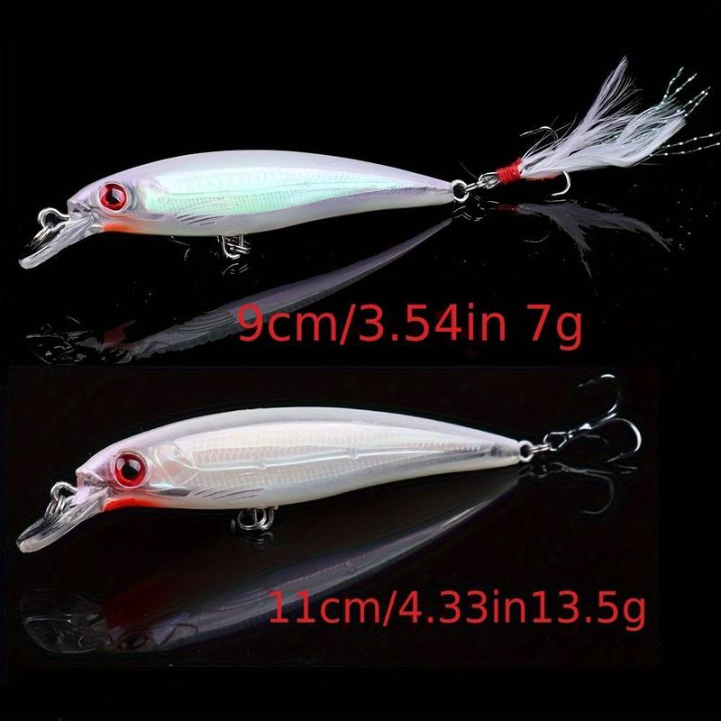 Laser Mimic Fishing Lure (20pcs), Artificial Fishing Bait with Hook, Simulated Fake Fishing Lure, Fishing Gadgets, Outdoor Fishing Accessories for Fishing Enthusiasts