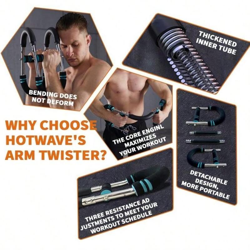 hot-selling Arm Trainer Strengthen Chest And ArmMuscles Men's Fitness Trainer DetachableAdjustable Resistance Suitable For Beginners AndFitness People