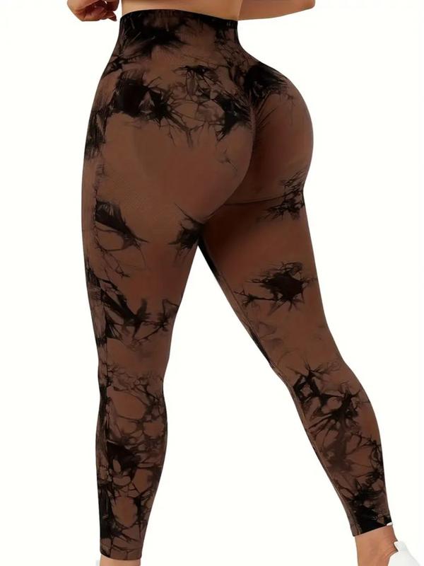 3Pcs Women Tie Dye High Waisted leggings, Scrunch Rear Lifting, Tummy Control Athletic Pants workout yoga, squat proof, compression tights full length