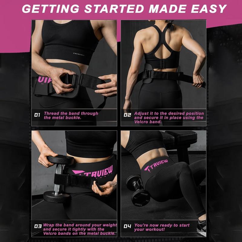 Hip Thrust Belt for Gym & Pilates,Booty Belt for Hip Thrust,Hip Belt Pad for Glute Bridge Butt Workout with Dumbbells