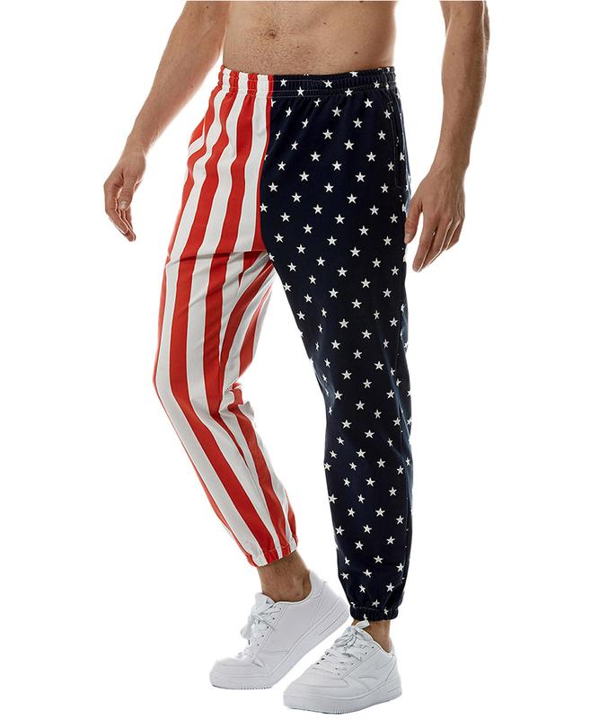 American Flag Pants Unisex USA Patriotic Joggers Pants Casual Sport Sweatpants Baggy Pants