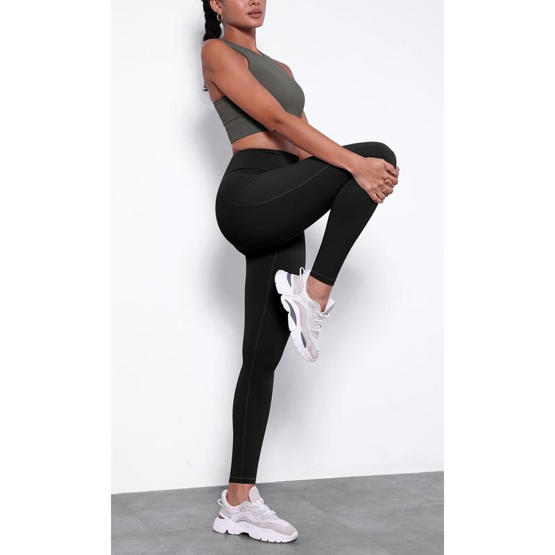 ODODOS Women's High Waisted Yoga Leggings with Pockets, Tummy Control Non See Through Workout Athletic Running Yoga Pants