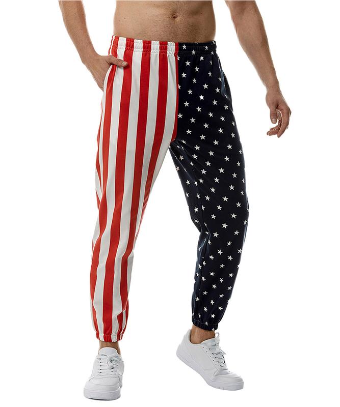 American Flag Pants Unisex USA Patriotic Joggers Pants Casual Sport Sweatpants Baggy Pants