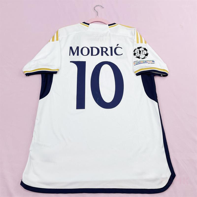 23 24 Fans Version Short Sleeve 10# Modric Home Kit Soccer Jersey