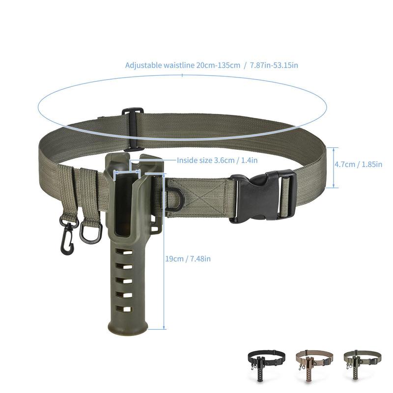 Adjustable Fishing Belt, 1 Count Fishing Rod Holder Belt, Fishing Belt for Fly Fishing, Surf Casting, Rotating Fishing Rod, Fishing Accessories