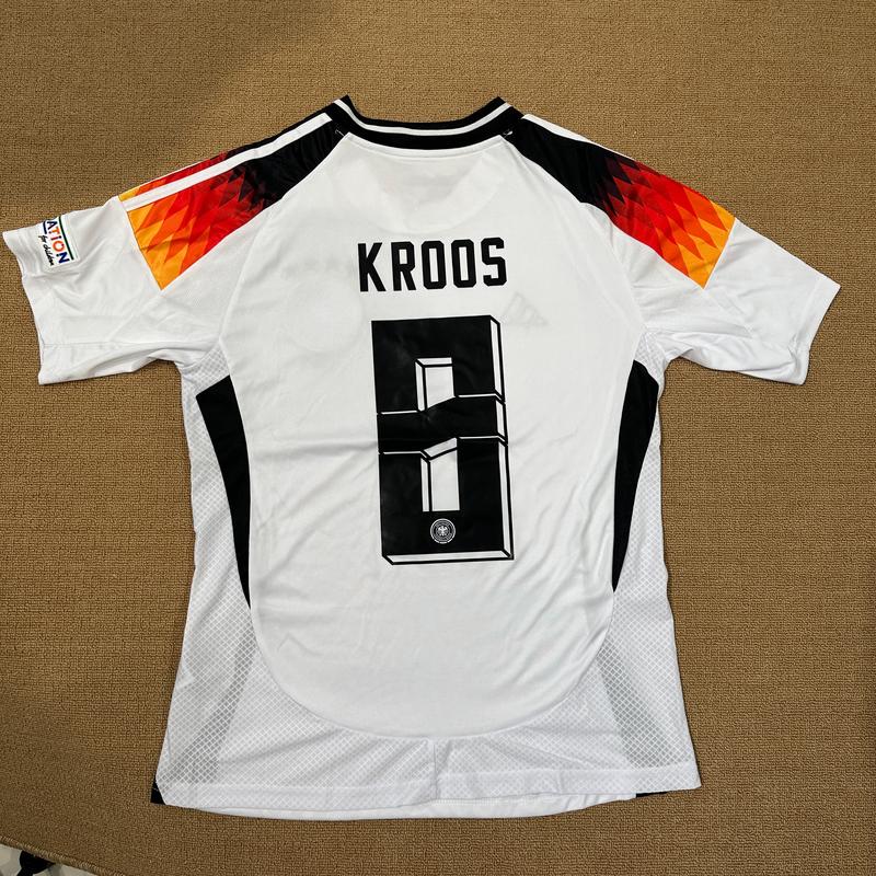 Euro 2024 Germany Home No.8 Kroos Short sleeve breathable loose jersey Children's and adult versions