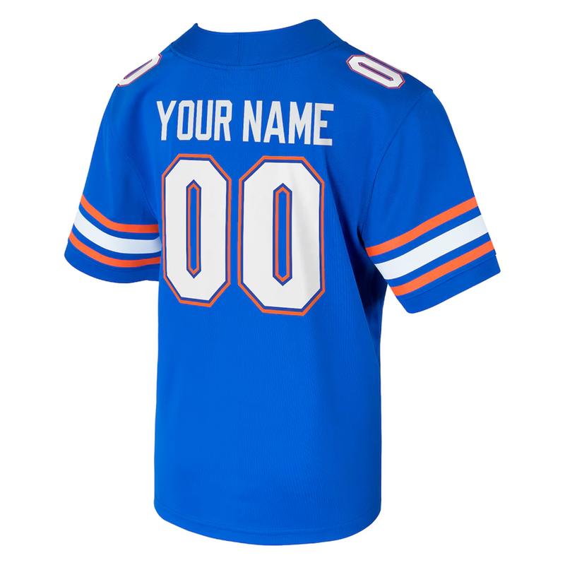 Florida Gators Custom Name Football Game Jersey – Royal, Sport Jersey Shirt Trendy, Men Football NCAA Jersey Shirt, Gift For Fan