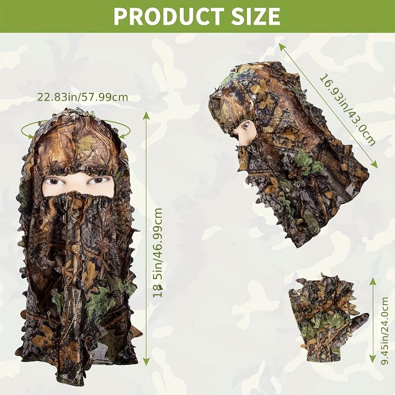 Lightweight Camouflage Hunting Suit With Hood - Stay Hidden And Comfortable During Your Hunt