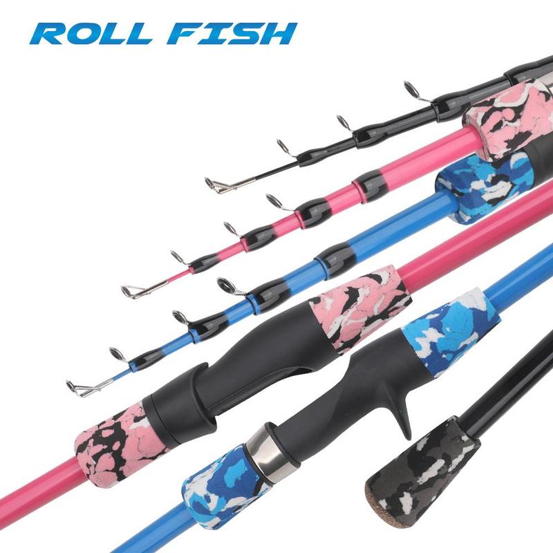 Portable Telescopic Fishing Rod, 1 Count Light Weight Travel Rod, Spinning Casting Carbon Fiber Lure Fishing Rod, Carp Bass Fishing