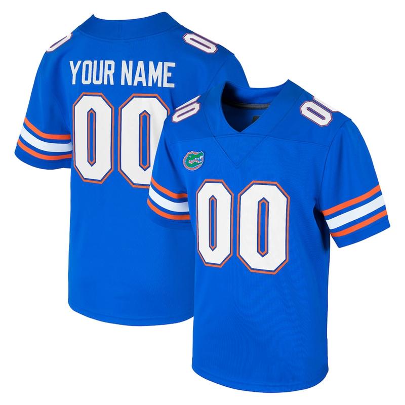 Florida Gators Custom Name Football Game Jersey – Royal, Sport Jersey Shirt Trendy, Men Football NCAA Jersey Shirt, Gift For Fan