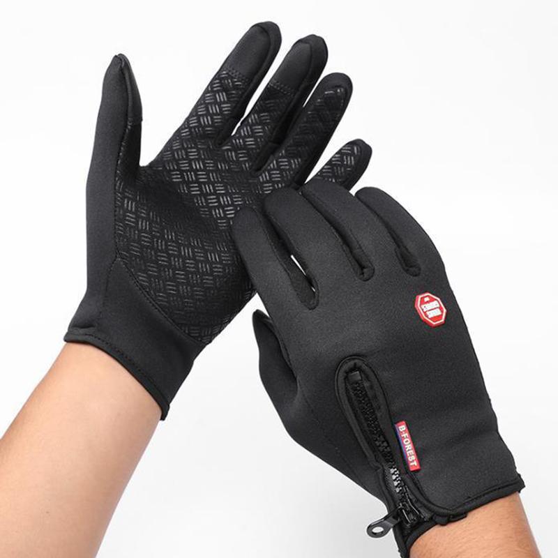 Unisex Winter Touch Screen Gloves Stay Warm in Cold Weather Cycling, Driving, Riding Telefingers Thermal Windproof Gloves with Non-Slip Silicone Gel